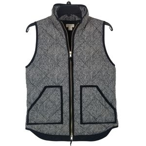 J Crew Quilted Herringbone Puffer Vest